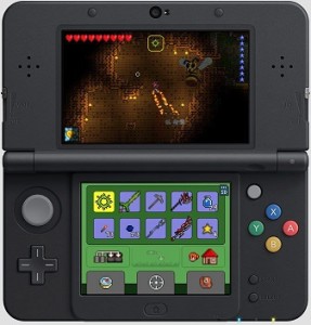 Terraria will make entensive use of the touchscreen on the 3DS. (Terraria, 505 Games)